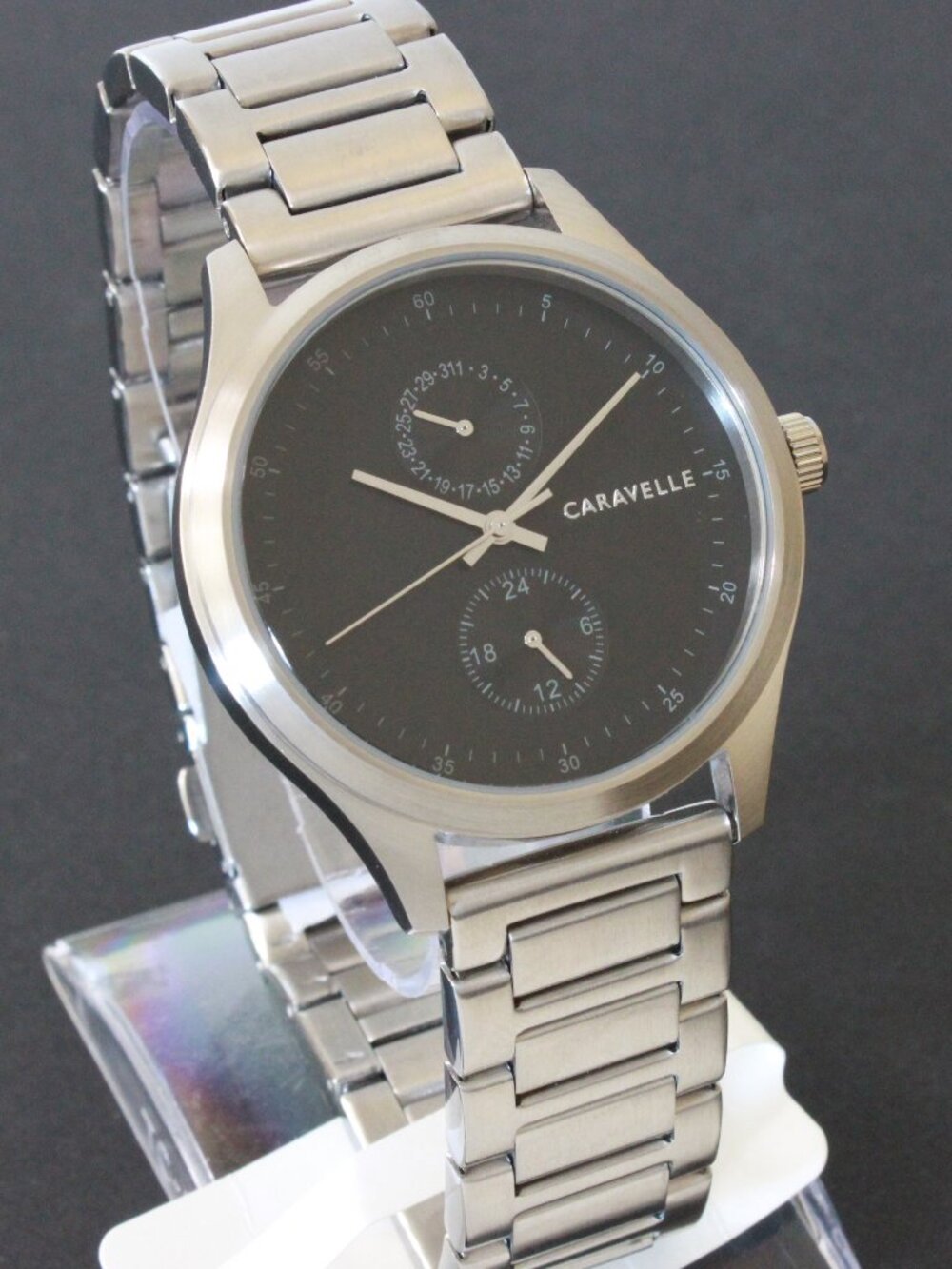 Caravelle Men's Min Max Casual Watch By Bulova Date Indicator 24-Hr Dial 41mm - Picture 2 of 12